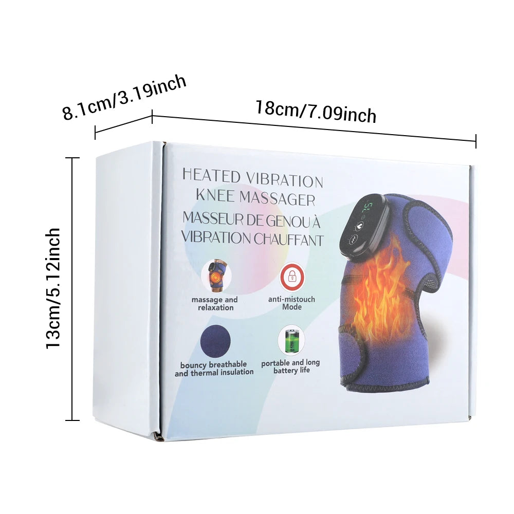 3 in 1 Electric Heating Massage Belt Knee Shoulder Vibrator Hot Compress Joint Physiotherapy Support Brace Arthritis Pain Relief luvshop24