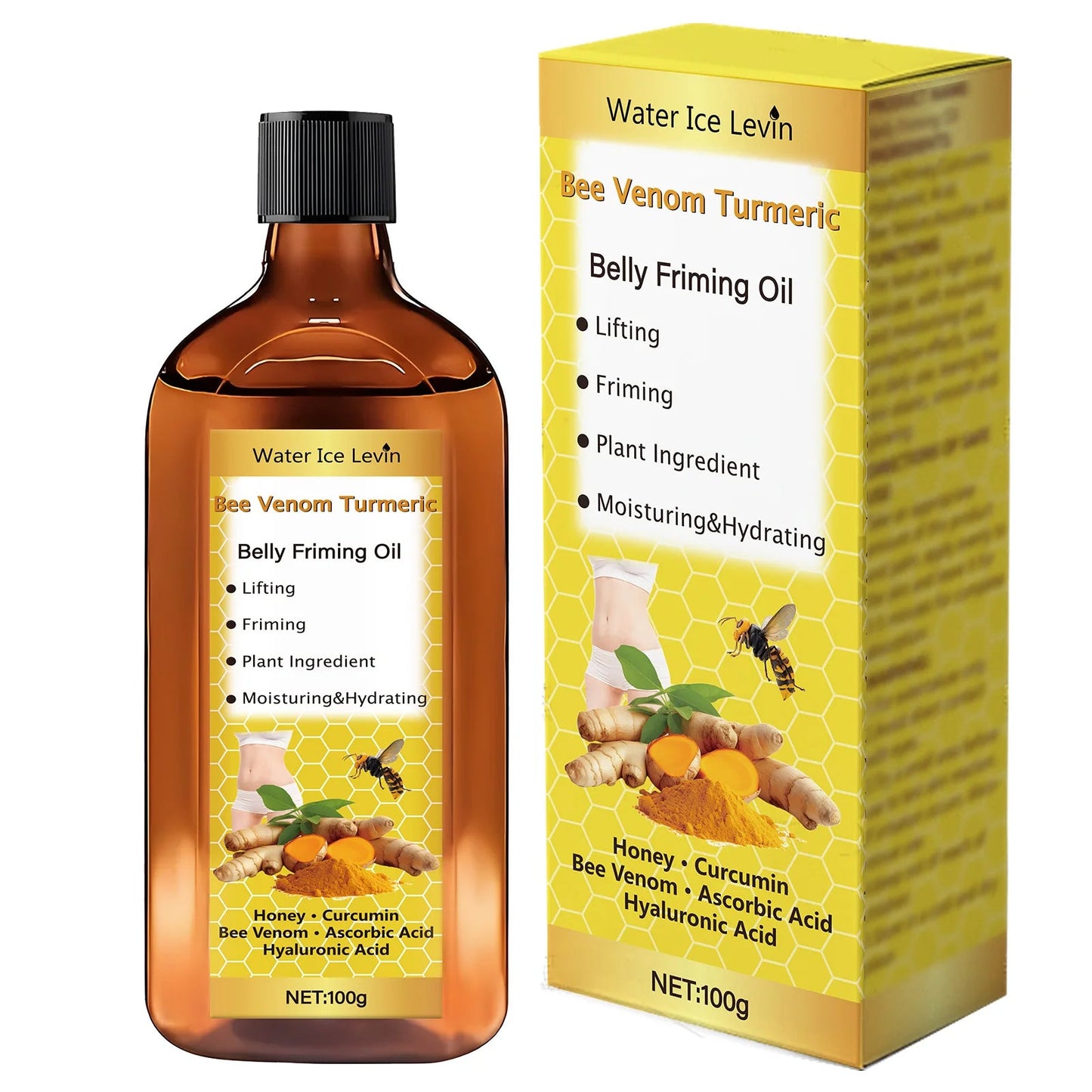 Ginger Essential Oil Massage Oil Is Moisturizing, Non-Greasy, Suitable for Both Men and Women. It Contains Camellia and Almond Oil to Make Your Ideal Massage Bath, Body and Hair Care. luvshop24