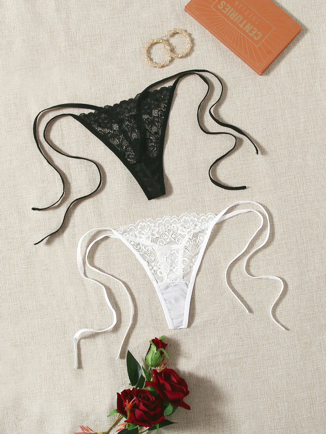 2pcs Low Waist Lace Thong For Women Sexy Panties Comfortable Underwear Female Underpants Lingerie C847 luvshop24