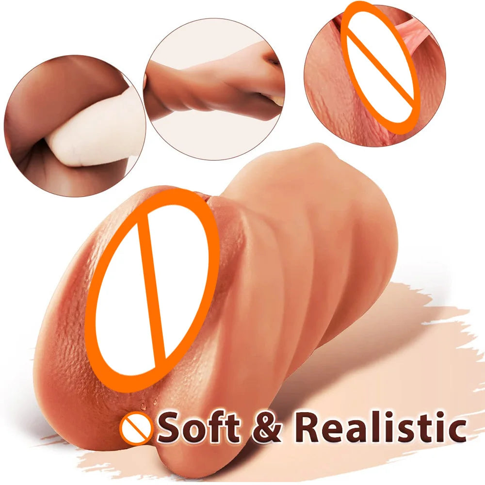 3in1 realistic mouth vagina anal plug male masturbator cup deep throat silicone dildo moves masturbation pleasure toys for men luvshop24
