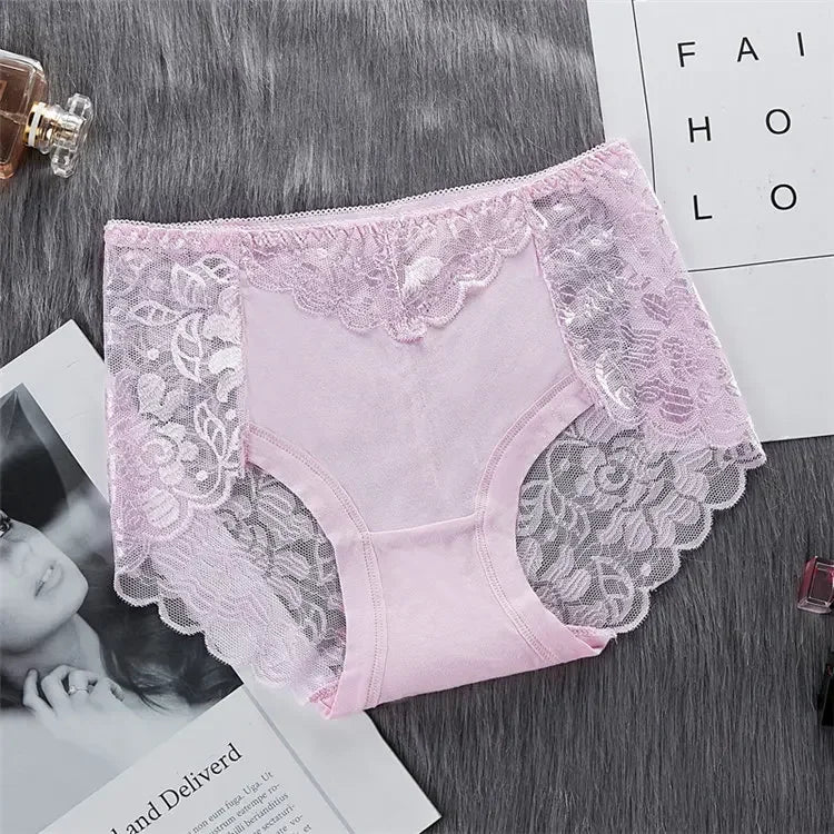 Lace Breathable Women's Underwear Panties Lace Lingerie Female Underwear Ladies Casual Underpants Seamless Women's Briefs luvshop24