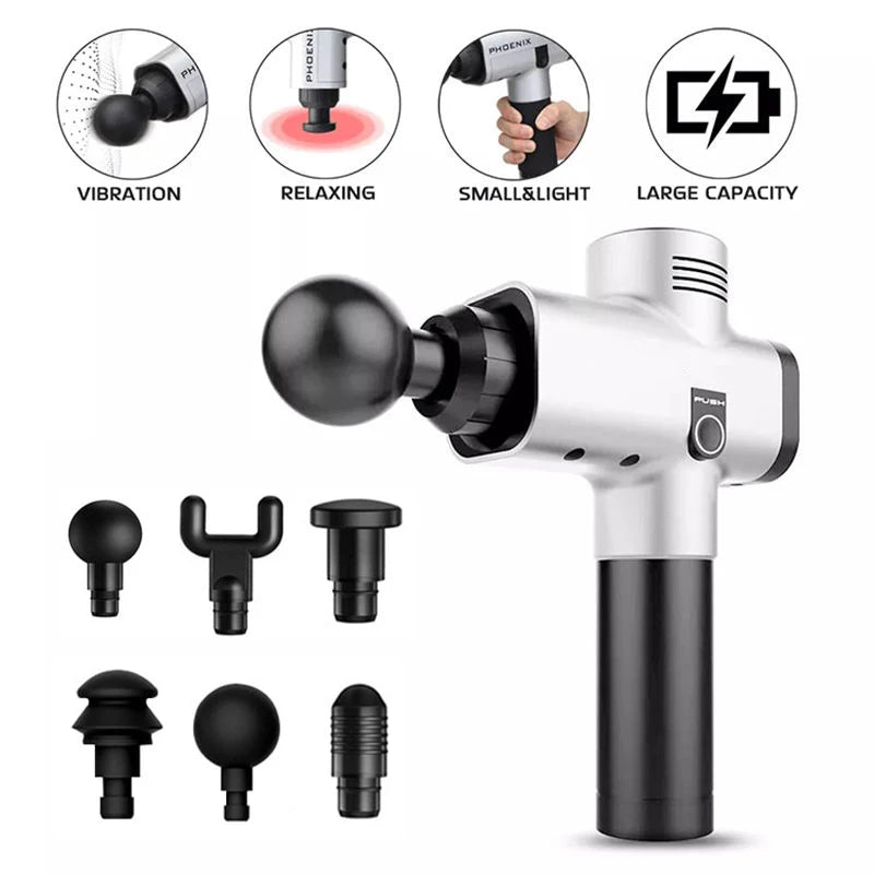 Phoenix A2 Massage Fascia Gun Athlete Vibrating Deep Tissue Strike Four-speed Adjustable Quiet Portable Electric Sports Massager luvshop24