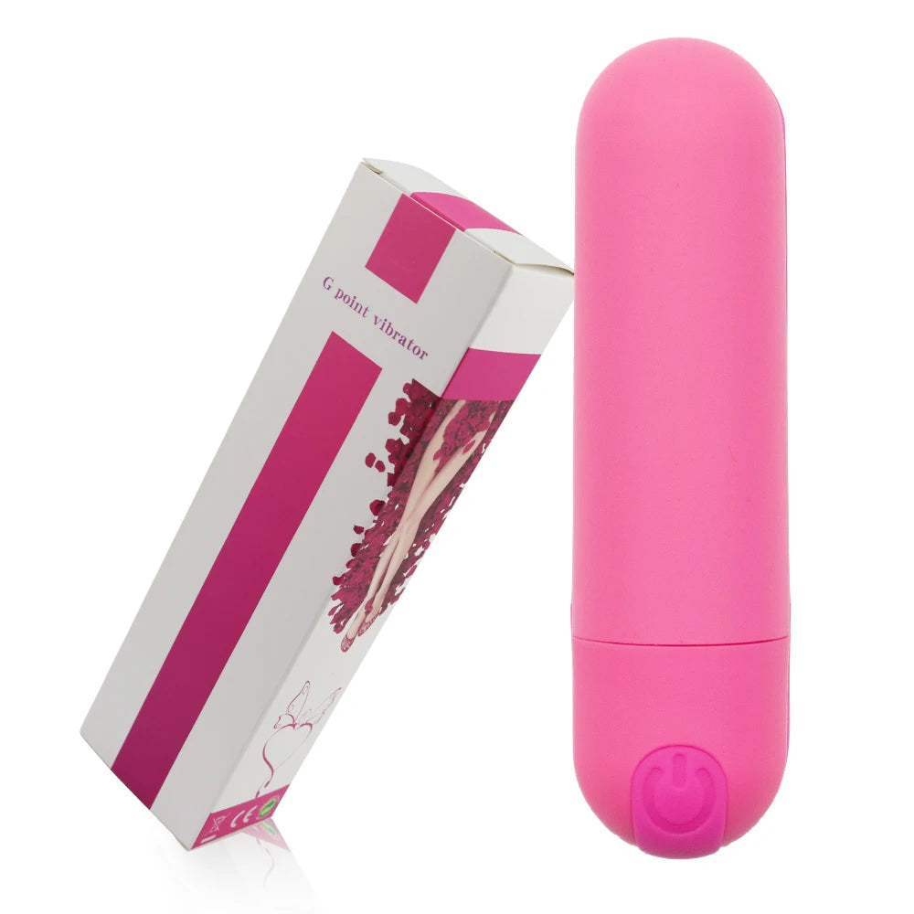 Bullet Vibrator Clitoris and G-Spot Stimulator Nipple Vibrate Massager Vibrating Wand Orgasm Vagina Dildo 10 Speeds for Travel luvshop24