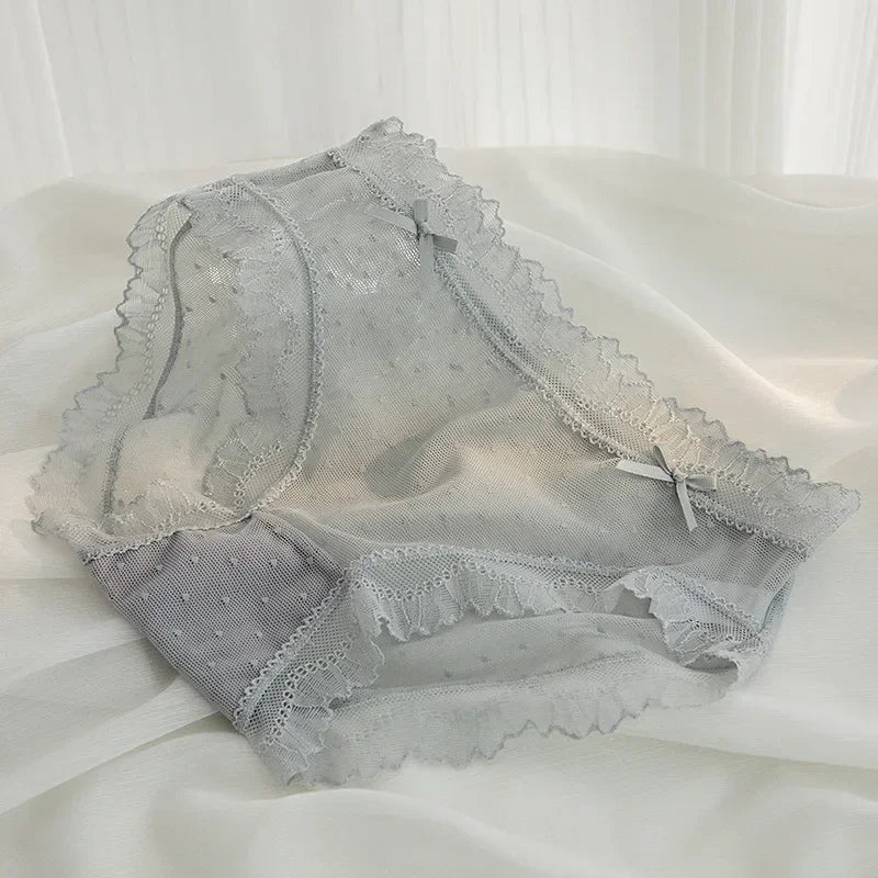 2024 Summer New Lace Sexy Women's Underwear Ultra Thin Breathable Comfortable Traceless Underwear Bragas Трусы 팬티 Белье luvshop24
