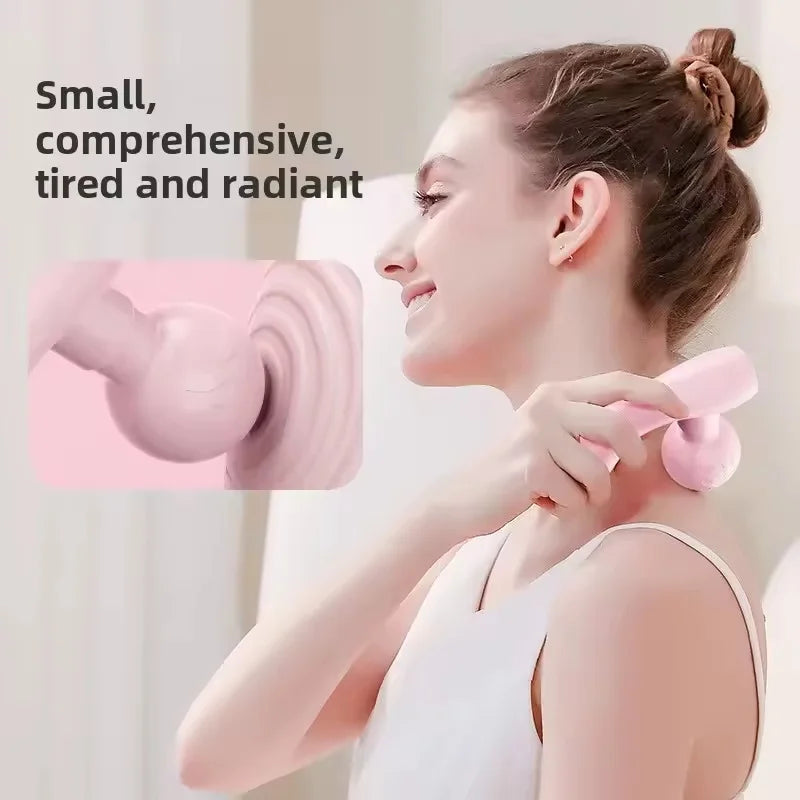 MINI Dual-Head Massager, Dual-Motor Vibration Massage Gun, Portable Charging Muscle Relaxation Massager luvshop24