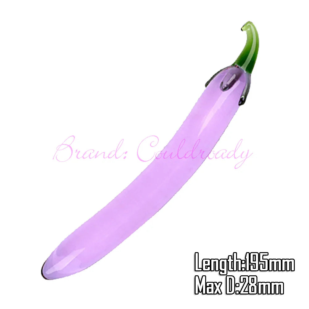 Pyrex Glass Dildo 195x33mm Fake Penis Crystal Anal Beads Butt Plug Prostate Massager G Spot Female Masturbation Toys luvshop24