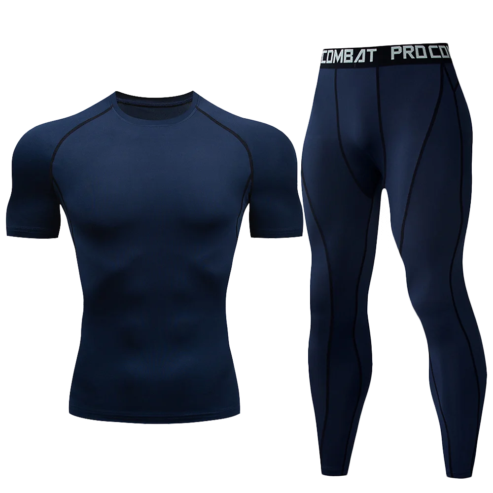 1pcs Men Long-sleeved Thermal Underwear Male Tight Fitting Fast Dry Elastic Fitness Suit Set Man Autumn Winter Sprots Wear luvshop24