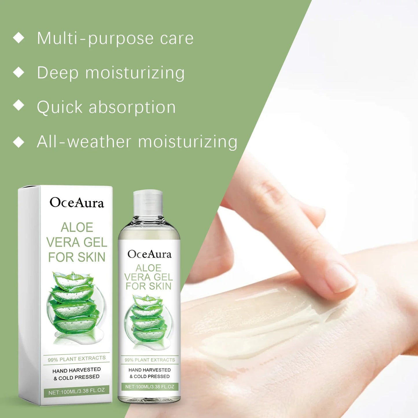 Aloe Vera Gel Pore Shrinking Oil Control Ance Remover Moisturizing Brighten Anti-Aging Facial Essence Beauty Skin Care Products luvshop24