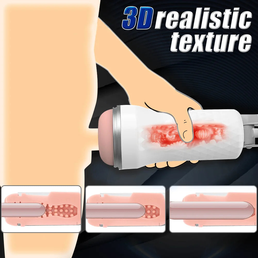 Male Masturbator Cup Pocket Pussy Suction Cup Sex Toys Lifelike Artiflcial Vaginal Masturbator Toys for Men Adult Erotic Toys luvshop24