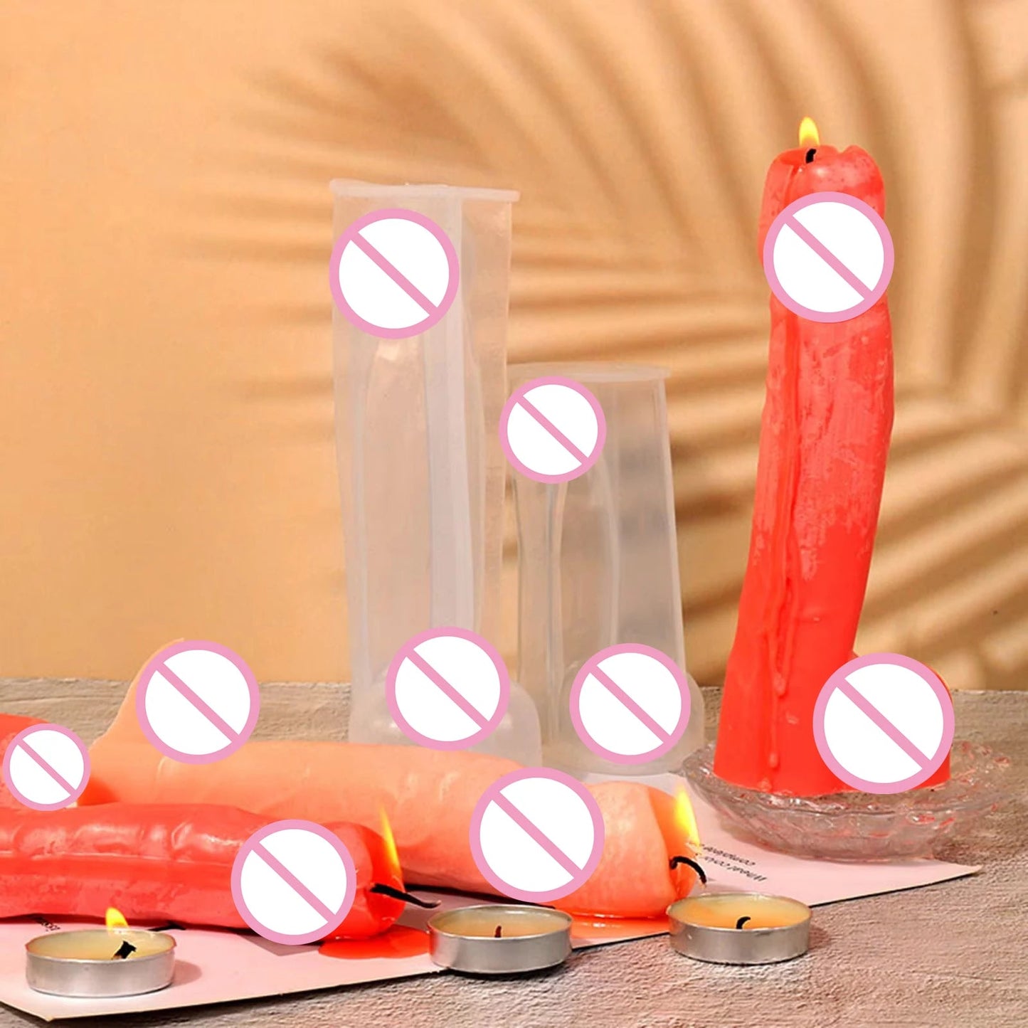 12-18CM Silicone Men Genital Candle Mold Reusable Molds for Crafting Scented Candle Soaps Resin Item DIY Handmake Accessories luvshop24