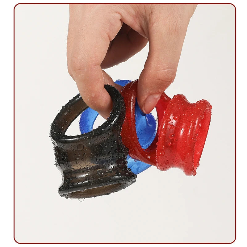 Cock Penis Ring Reusable Delay Ejaculation Stronger Erection Sex Toys Adult Supplies Linen Nozzle Ring Cock Sex Toys For Men luvshop24