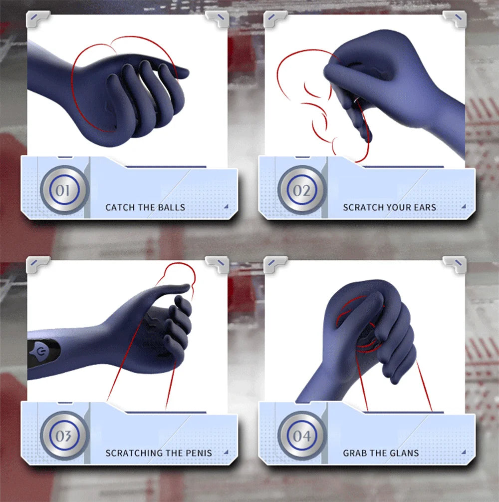 Glans Trainer for Men Powerful Vibrating Penis G Spot Masturbator Soft Fingertip Prolong Endurance Massage Vibrator Erotic Toys luvshop24
