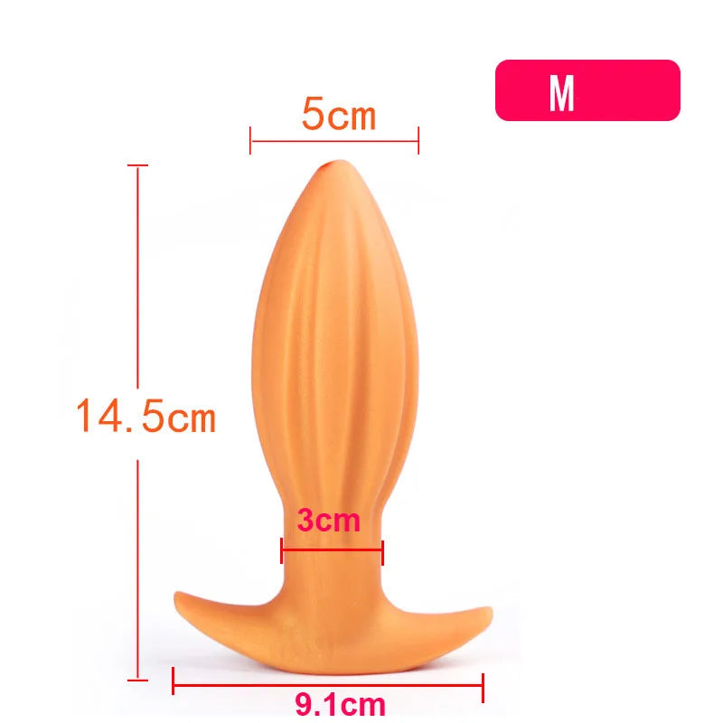 Soft Anal Plugs for Gay Men Prostate Massage Liquid Silicone 35-80mm Huge Butt Plug Anal Training Comfortable To Wear But Plug luvshop24
