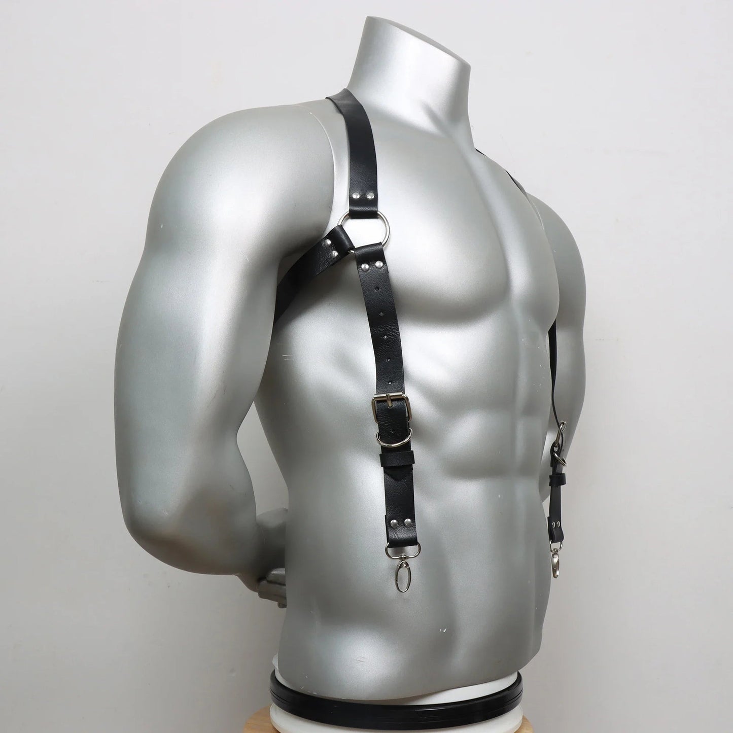 Fetish Gay Men Sexy PU Leather Harness Male Lingerie Adjustable Body Punk Style Belts BDSM Bondage Harajuku Garter For Adult luvshop24
