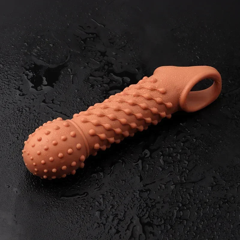 Reusable Condom for Sexual Pleasure Hard Rough Big Condom Penis Sleeve Extender for Men Delay Ejaculation luvshop24