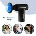 Brookstone Cordless Deep Tissue Massager Gun Hot and Cold Percussion for Neck & Shoulder 6 Intensity Levels luvshop24