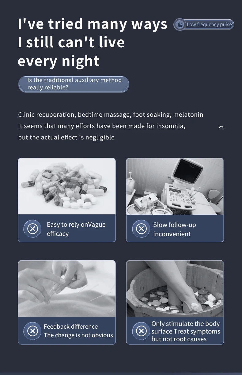 Insomnia Anxiety Depression Ces Therapy Device Anxiety Electronic Acupuncture Apparatus Sleeping Aid Device luvshop24