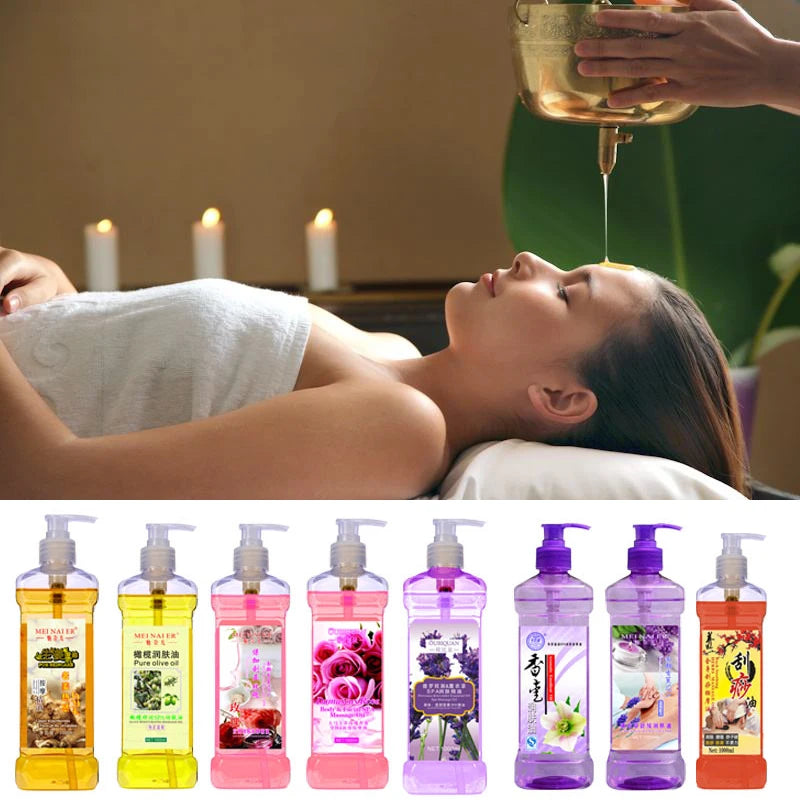 500ML Facial Body Massage Essential Oil Moisturizing Vegetable Oil Open Back Scraping Massage Essential Oil BB oil luvshop24