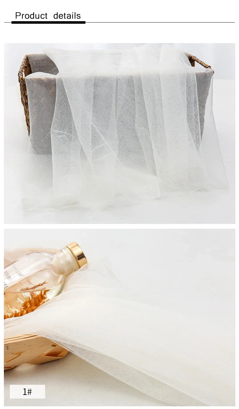 0.5/2/5m Low Stretch Corsetry Fabric Premium Strong Net Soft Nude Tulle for Corset,Power Mesh,DIY Women Dress,Bridal Veil Sewing luvshop24