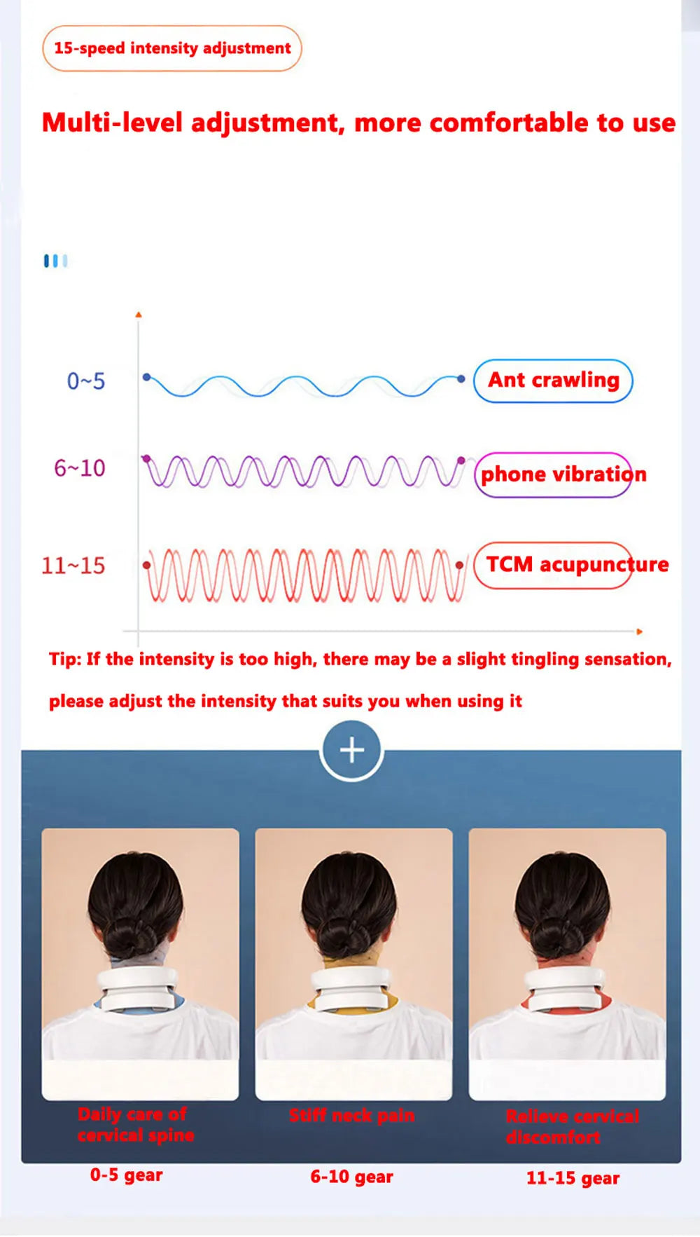 Smart Neck Massage Instrument Portable Shoulder Neck Massage Cervical Vertebra Health Care Vibrator Heating Compress Massage luvshop24