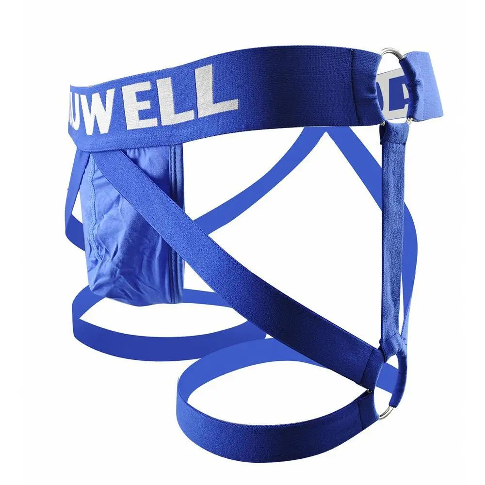 TAUWELL Mens Sexy Underwear Jockstrap Thong Bondage Lingerie Lowrise Briefs Leg Belt Thongs G-string Male Panties Gay Underpants luvshop24