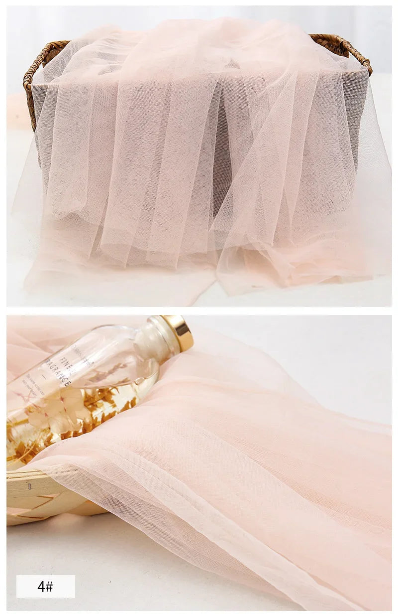 0.5/2/5m Low Stretch Corsetry Fabric Premium Strong Net Soft Nude Tulle for Corset,Power Mesh,DIY Women Dress,Bridal Veil Sewing luvshop24