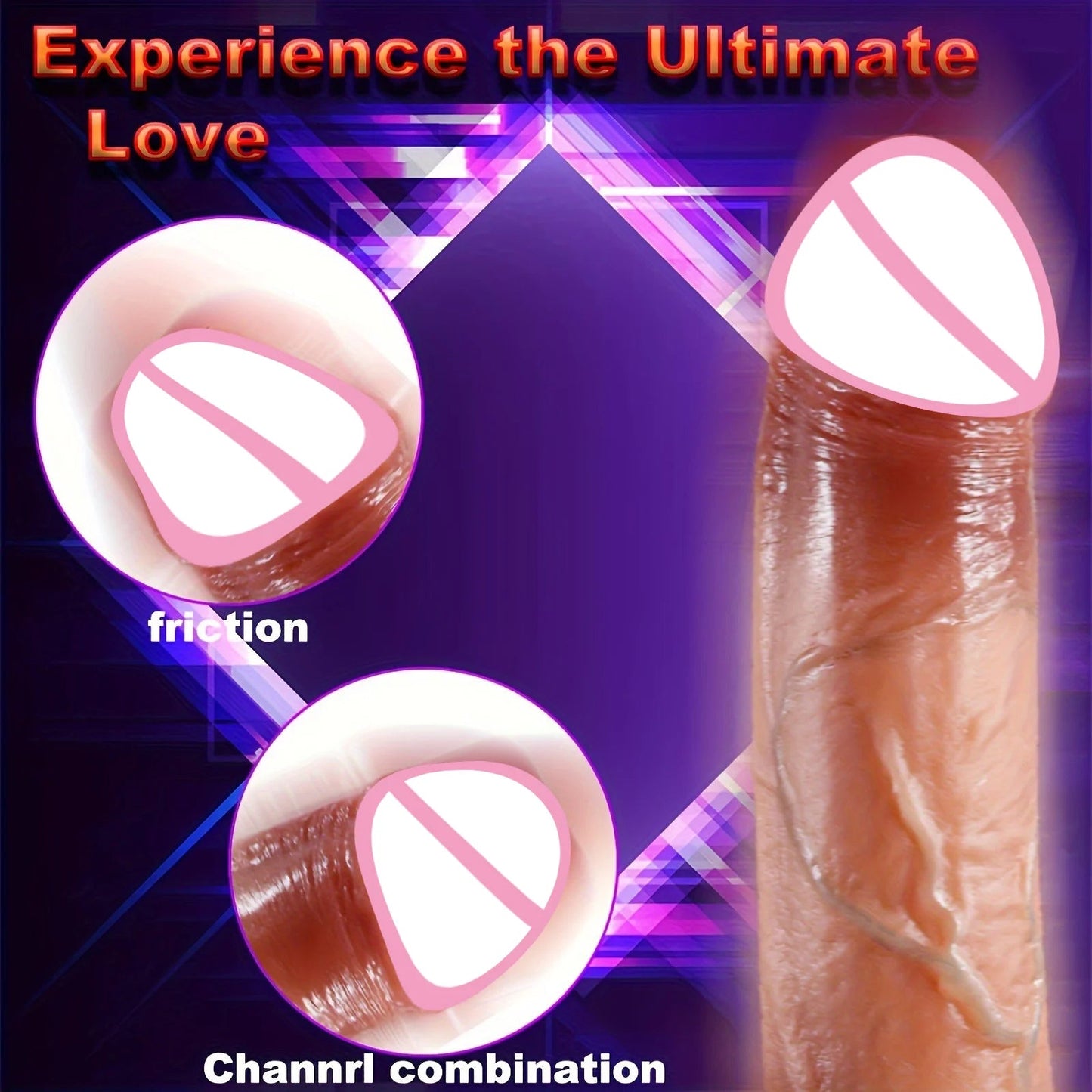 Adult Dildo Heated Vibrator Realistic Telescopic Vibrating Penis Vagina Masturbation Sex Toys For Women Penetration Anal Plug luvshop24