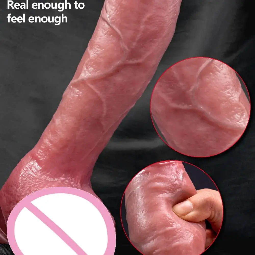 10.6in Long Realistic dildo vibrator penis telescopic Swing Heating silicone dildo female remote control Vibrators for Women Men luvshop24