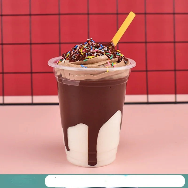 1pc/lot Simulation Ice Cream Cone Dessert Ice Cream Milk Tea Shop Decoration Fake Fruit Ice Cream Props Decoration Model DIY luvshop24