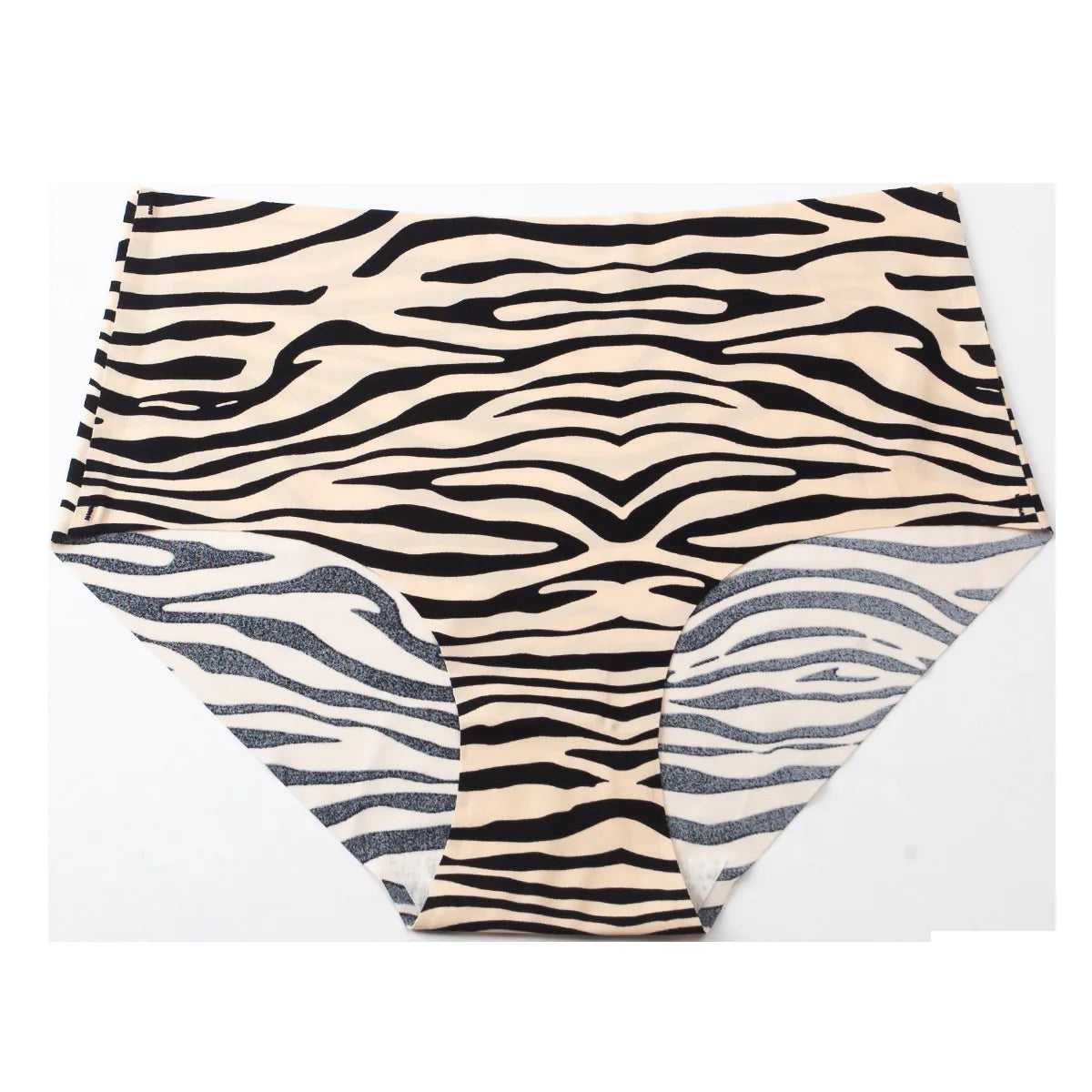 6pcs Women's Seamless Ice Silk Panties Female Mid Waist Plus Size Leopard Print Underwear Girls Fashion Brief Lady Comfort Panty luvshop24