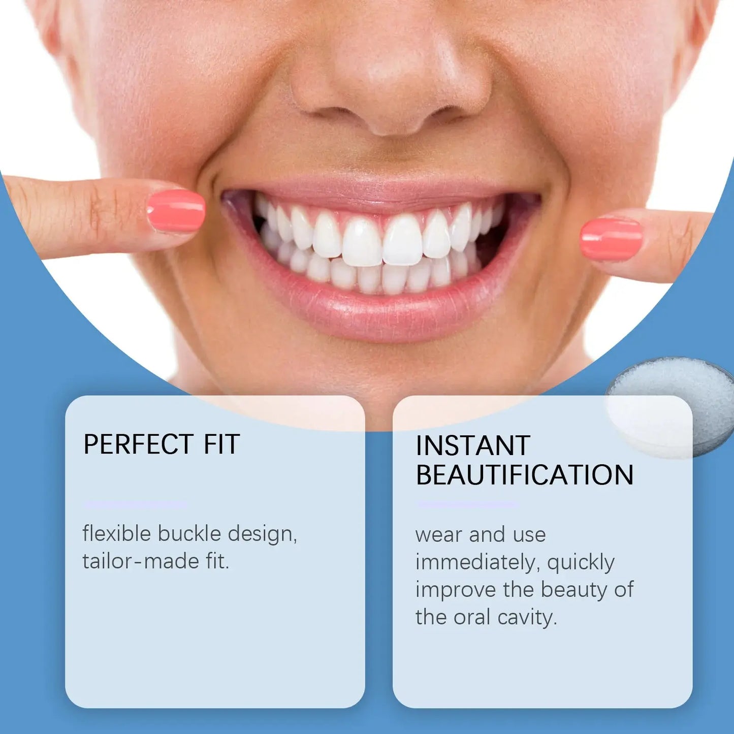 Oralhoe Adjustable buckle-type dentures: simulated braces, teeth-beautifying dentures, temporary tooth filling, orthodontic care luvshop24