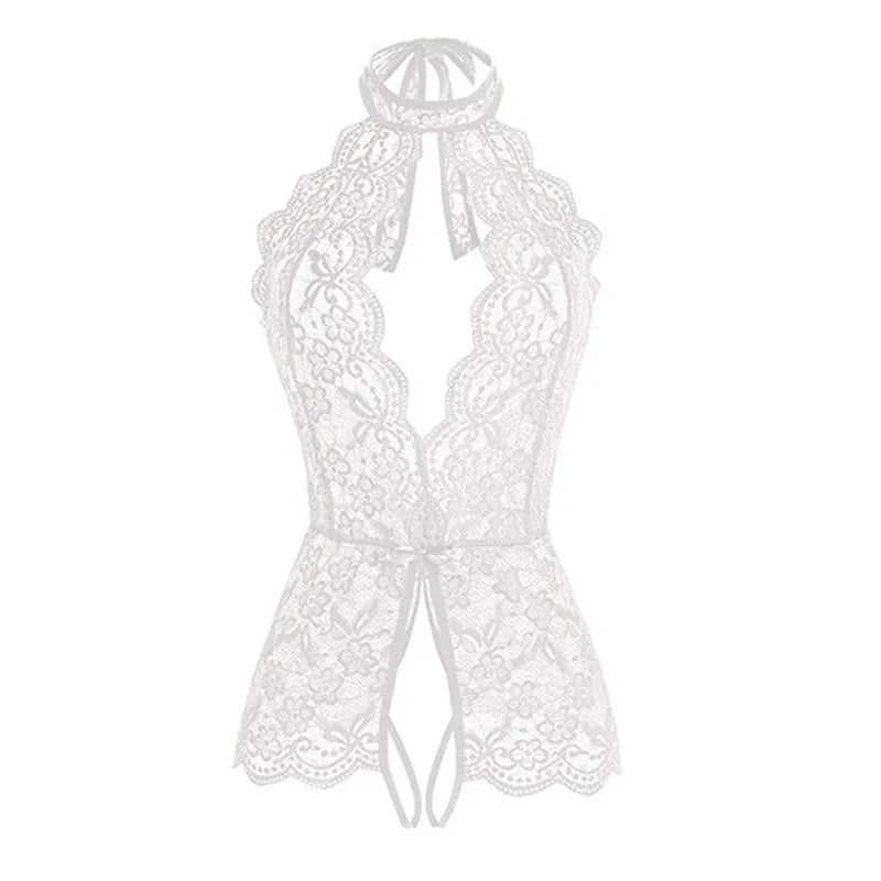 Erotic Lace Teddy Women's Lingerie Bodysuits Push Up Bras Sexy Exotic Clothing Lace Bow Ladies Pajamas Sexy Babydoll Bodysuits luvshop24