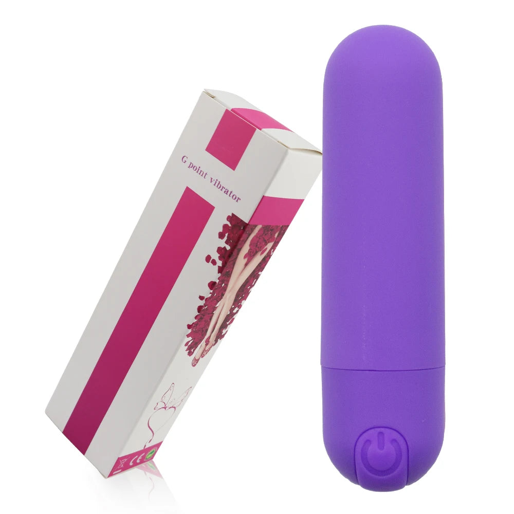 Bullet Vibrator Clitoris and G-Spot Stimulator Nipple Vibrate Massager Vibrating Wand Orgasm Vagina Dildo 10 Speeds for Travel luvshop24