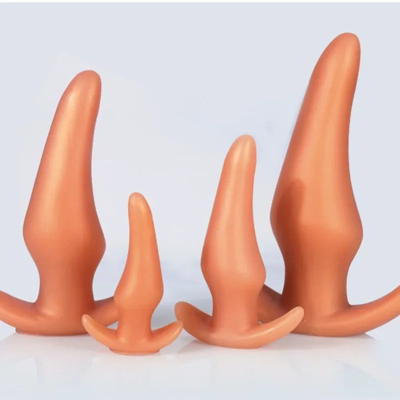 Wearable Anti Drop Soft Anal Plugs Prostate Massage Liquid Silicone Huge Butt Plug Anal Training Comfortable To Wear Butt Plug luvshop24