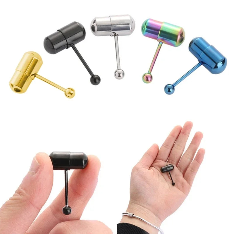 Stainless Steel Vibrating Tongue Ring Barbell Tongue Piercing Jewelry Tongue Body Piercing Barbell Tongue Rings Wholesale luvshop24