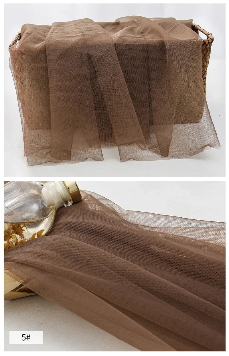 0.5/2/5m Low Stretch Corsetry Fabric Premium Strong Net Soft Nude Tulle for Corset,Power Mesh,DIY Women Dress,Bridal Veil Sewing luvshop24