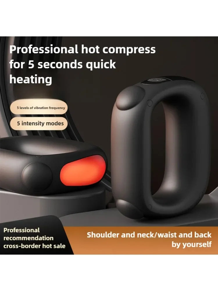 Vibration Fascia Massage Ring Portable Mini Shaking Machine for Shoulder Neck Back Pain Relief Yoga Massager luvshop24