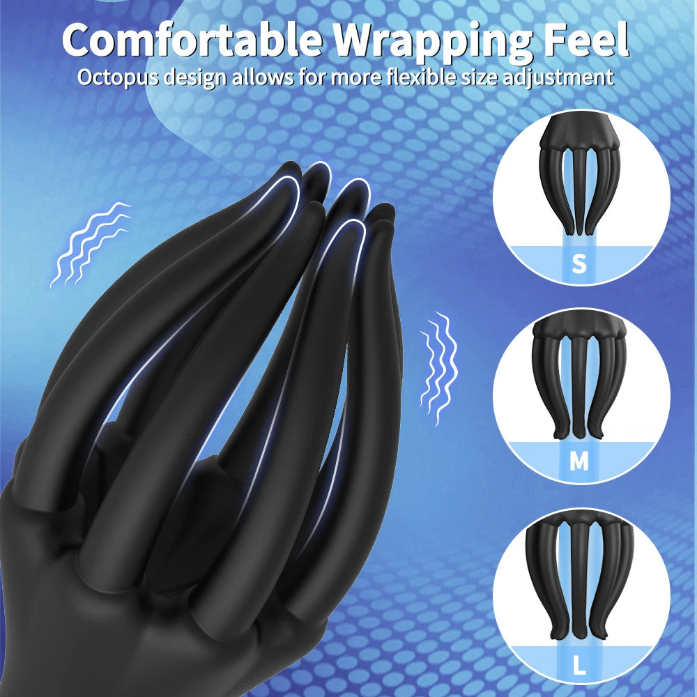 Glans Trainer for Men Powerful Vibrating Penis G Spot Masturbator Soft Fingertip Prolong Endurance Massage Vibrator Erotic Toys luvshop24