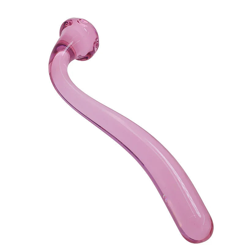 2 Colors Pyrex Glass Dildo Fake Penis Crystal Anal Beads Butt Plug Prostate Massager G Spot Female Masturbation Toys For Women luvshop24