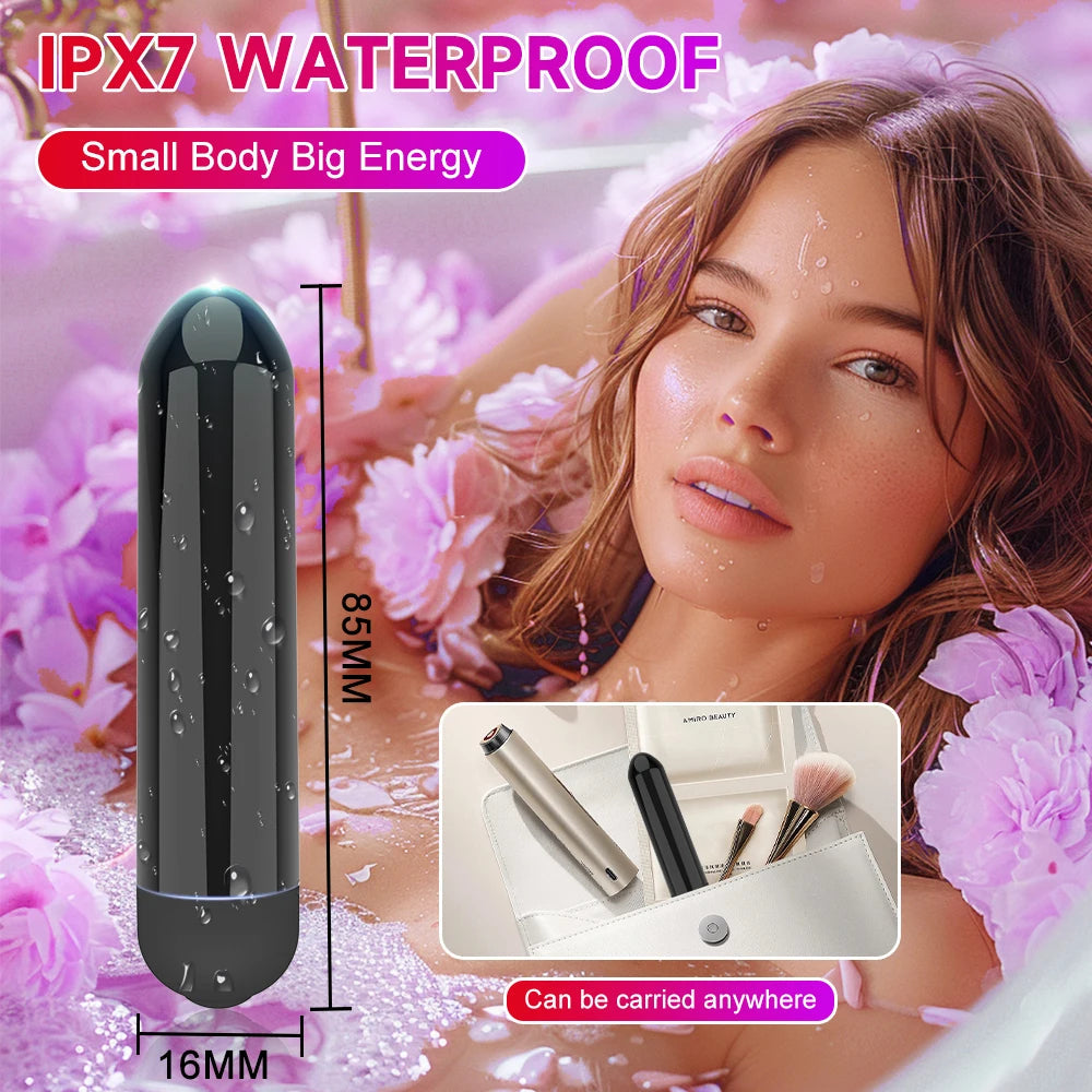 Mini Powerful Bullet Vibrator Women Clitoral Stimulator Vaginal G Spot Masturbation USB Recharge Erotic Vibrators Adult Sex Toys luvshop24