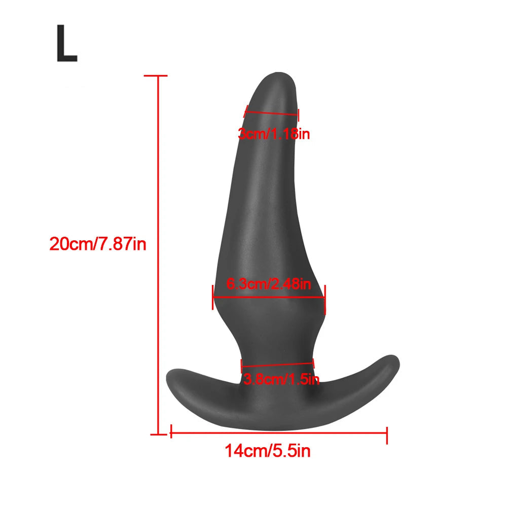 Soft Anal Plugs for Gay Men Prostate Massage Liquid Silicone 35-80mm Huge Butt Plug Anal Training Comfortable To Wear But Plug luvshop24