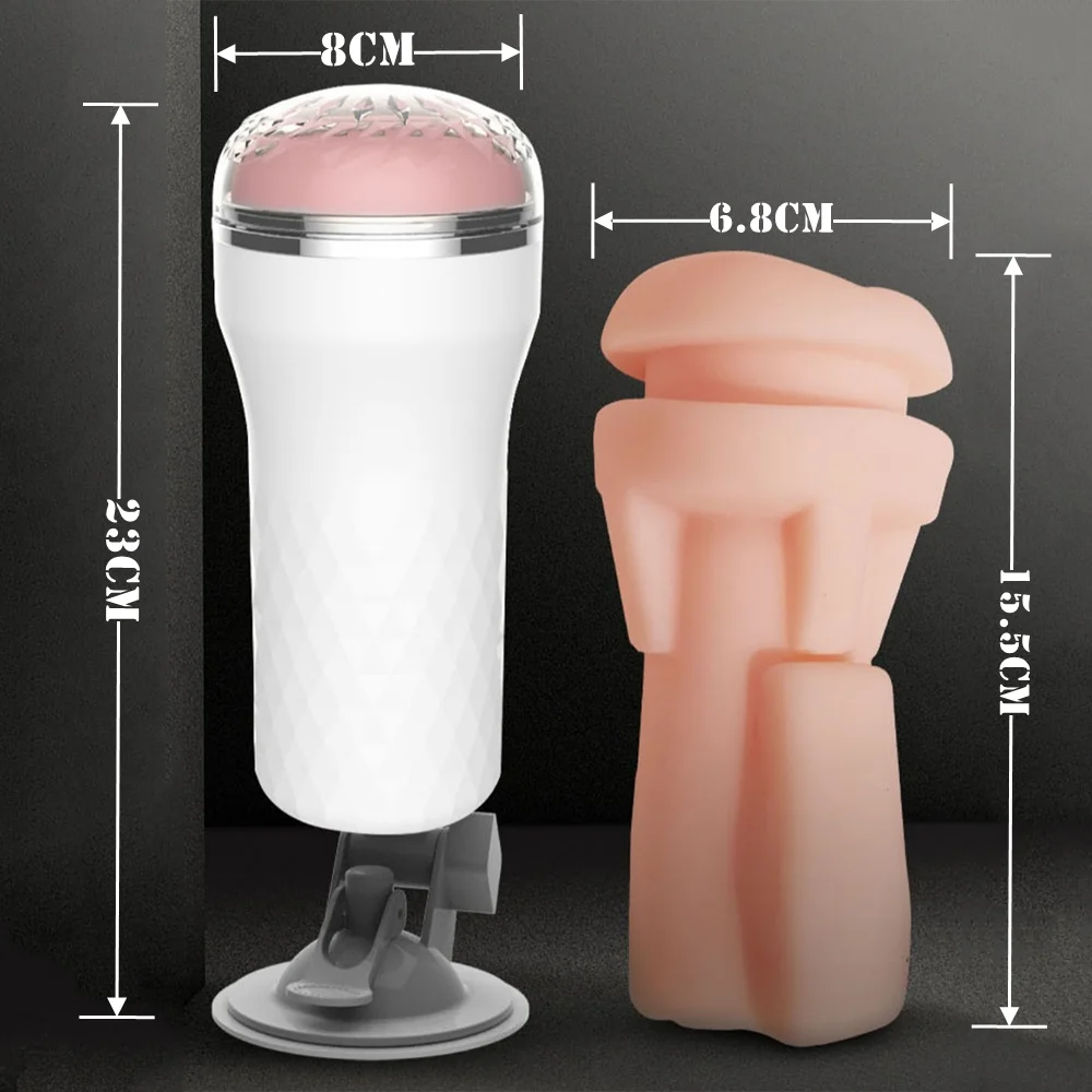 Male Masturbator Cup Adult Toys for Men Artificial Vagina Pocket Vagina Pussy Penis Trainer Suction Cup Masturbation Sex Toys luvshop24