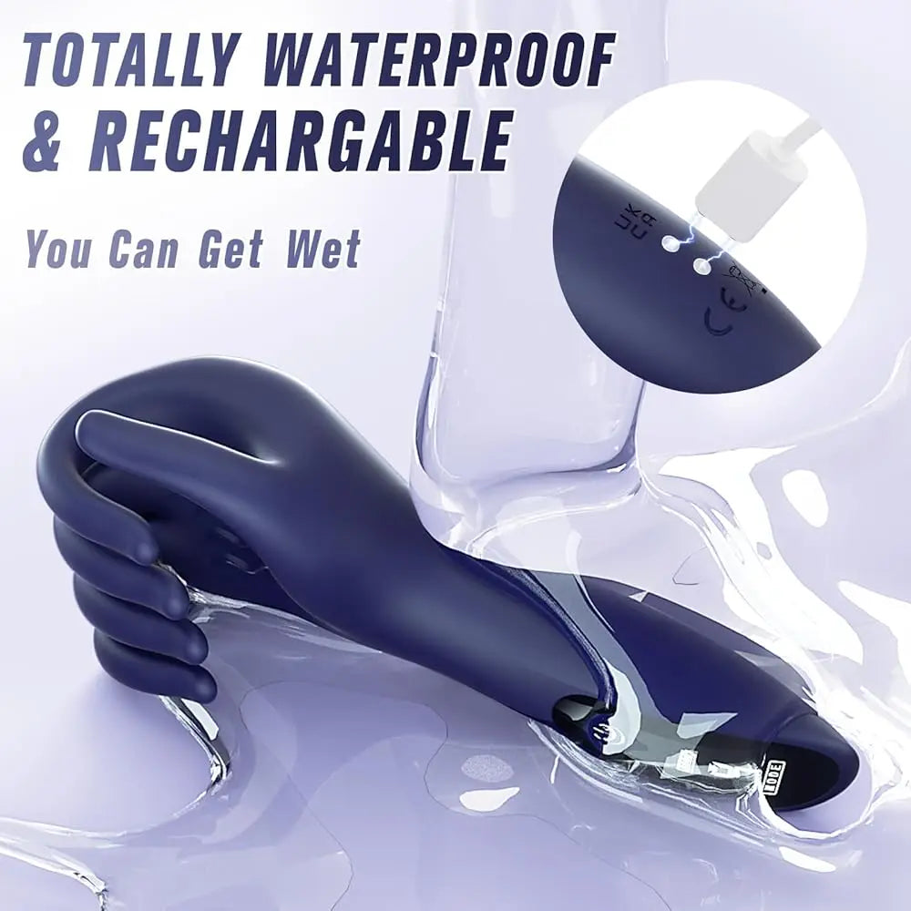 Glans Trainer for Men Powerful Vibrating Penis G Spot Masturbator Soft Fingertip Prolong Endurance Massage Vibrator Erotic Toys luvshop24
