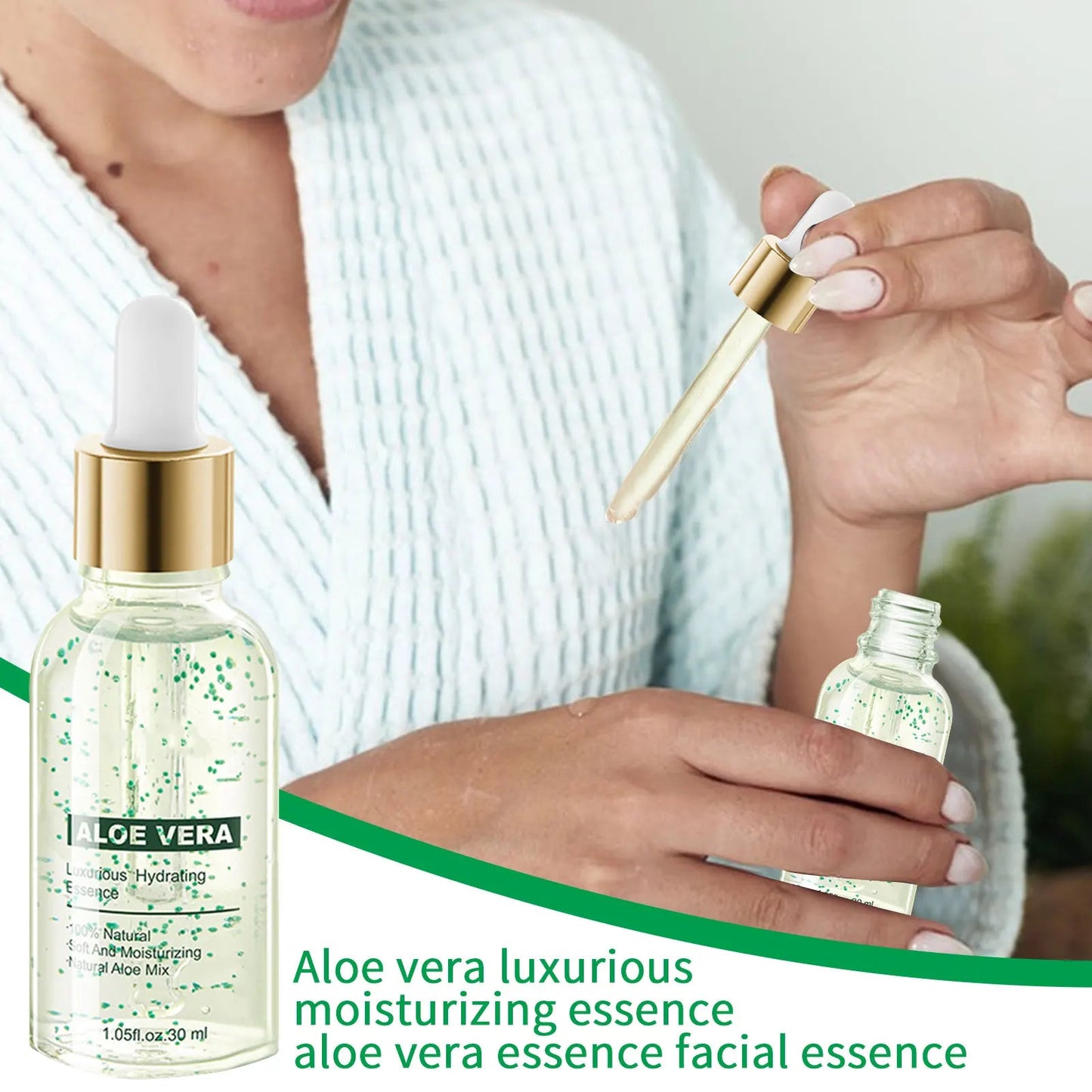 Organic Aloe Vera Gel 30ML Aloe Vera Luxurious Moisturizing Essence Aloe Vera Hydrating Serums Infuses Skin With Moisture And luvshop24