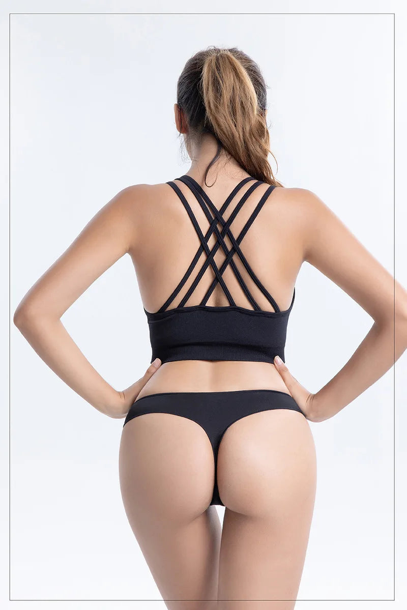 6pcs Cotton Women's Thongs Panties Sports Breathable Low Waist Underwear Lingerie Sexy Female Lady Solid Color G-String luvshop24
