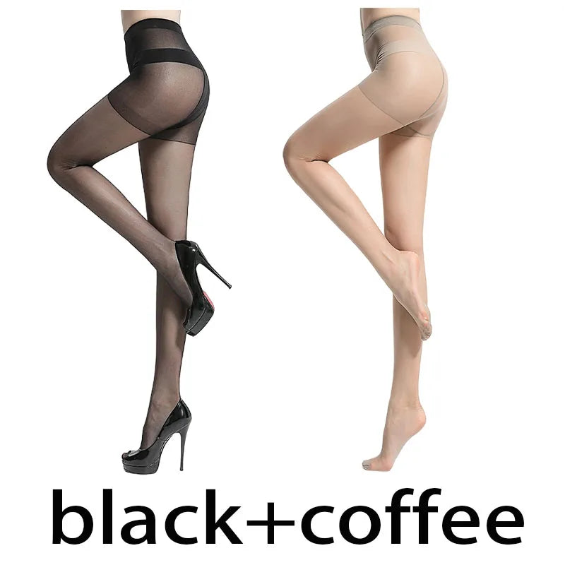 2pairs Women's Pineapple Stockings Tear-resistant Unbreakable Tights Sexy High Elasticity Nylon Sock Girls Ultra-thin Pantyhose luvshop24