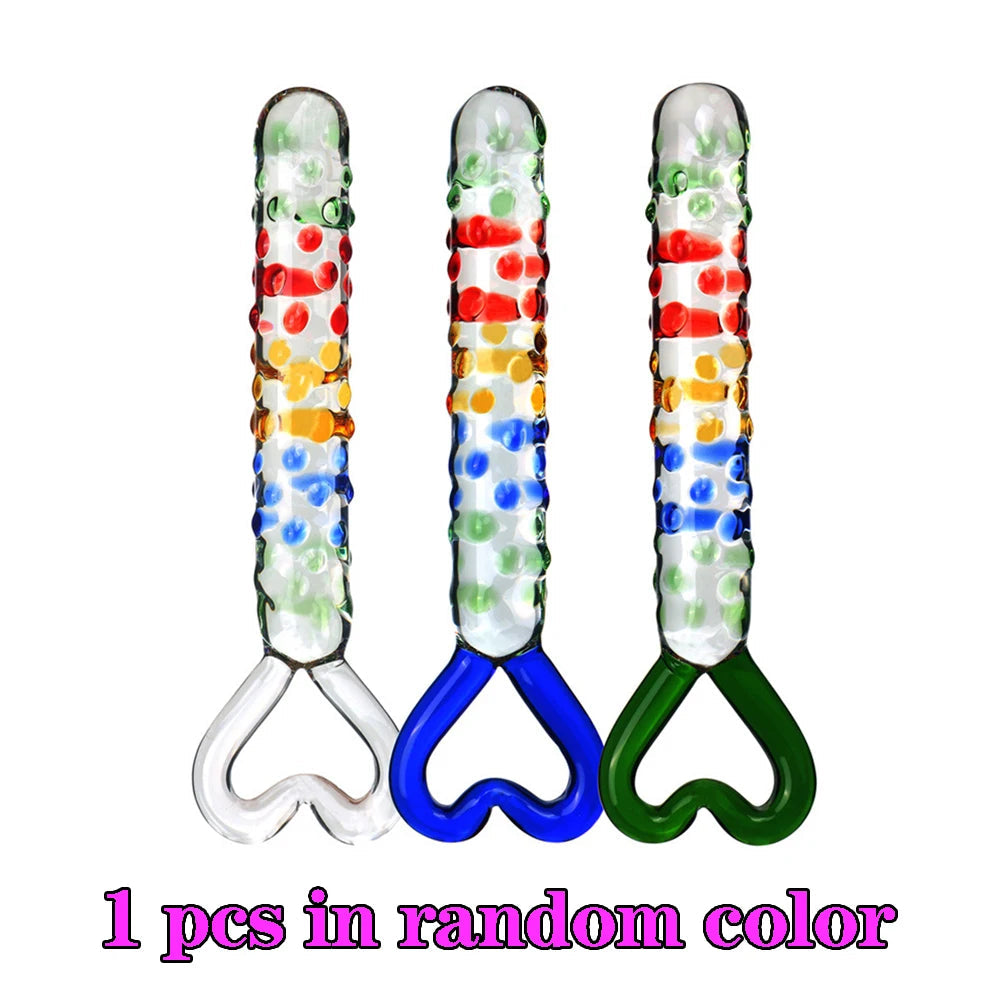 Pyrex Glass Dildo Fake Penis Crystal Anal Beads Butt Plug Prostate Massager G Spot Female Masturbation Toys luvshop24