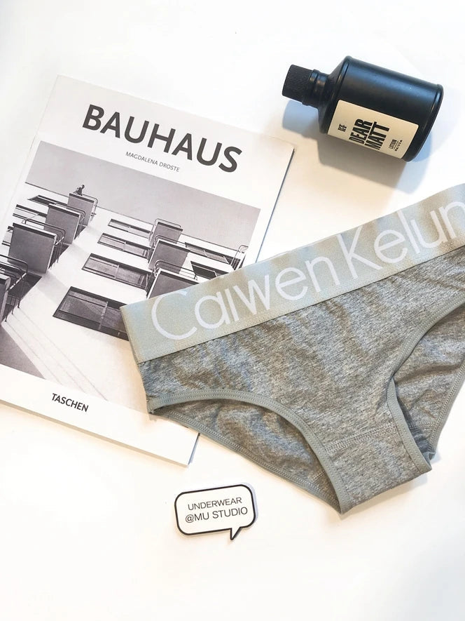 Ladies Breathable Cotton Knickers Elastic Silver Edged Belt Women's Underpants Sexy Wrap Buttocks Panties Seamless Girls Briefs luvshop24