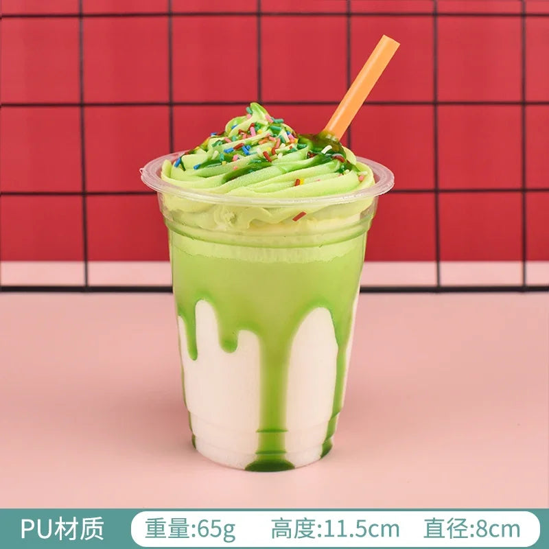 1pc/lot Simulation Ice Cream Cone Dessert Ice Cream Milk Tea Shop Decoration Fake Fruit Ice Cream Props Decoration Model DIY luvshop24
