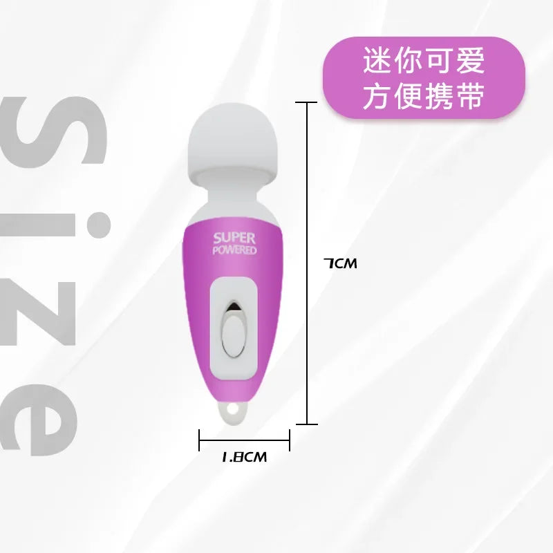 (pink)Portable Mini Massage Tiny Stress Relief Electronic Key-Chain Ring Full Body Massager Bath Accessories vibrate luvshop24